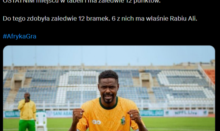 Tak wygląda 45-LETNI aktualny KRÓL STRZELCÓW ligi nigeryjskiej! :D